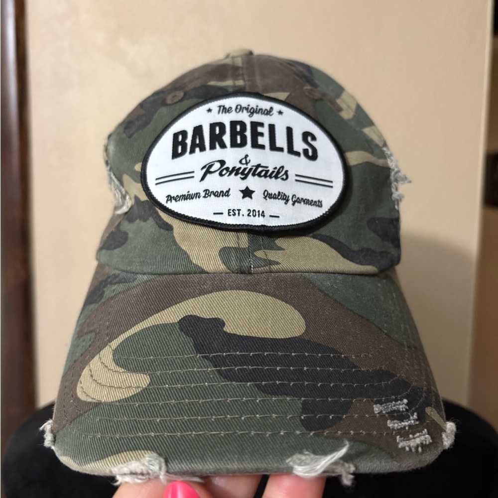 Barbells & Ponytails Camo Cap